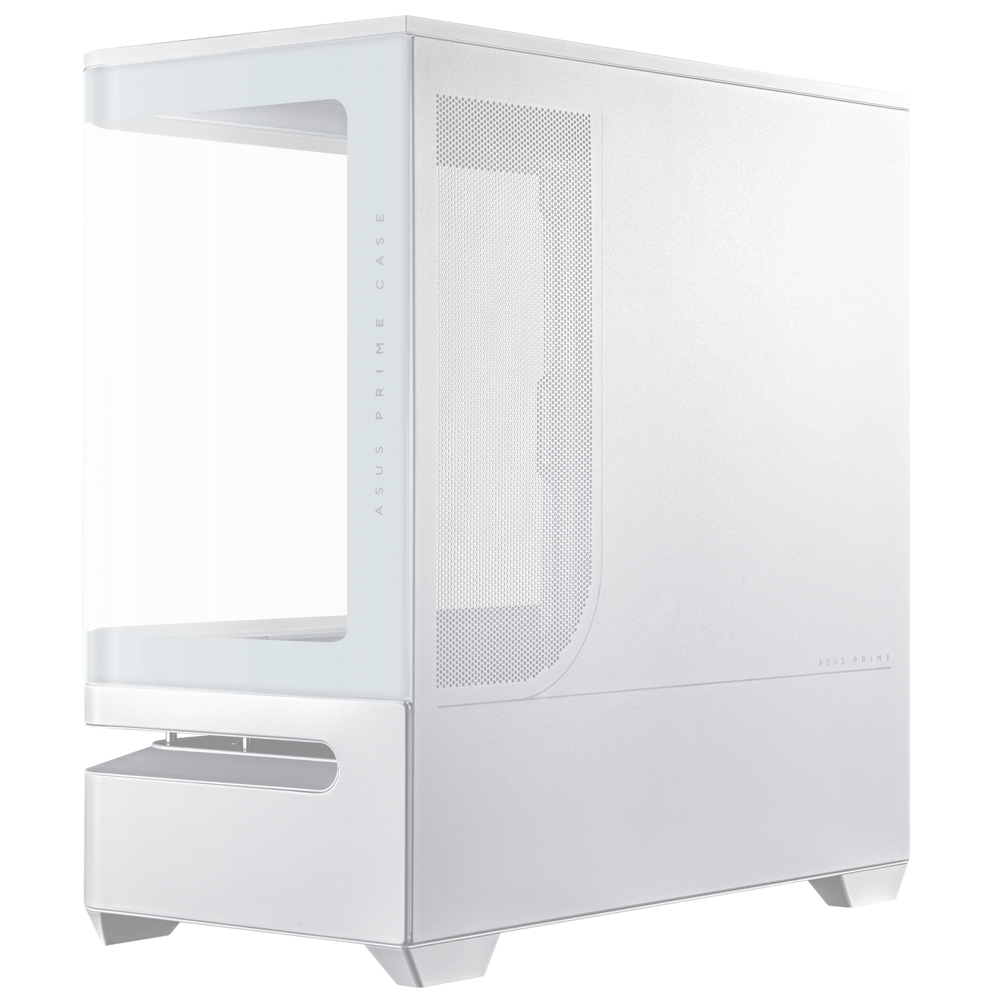 ASUS Prime AP202 TG ARGB Mid Tower Case in White - CCL Computers